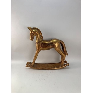 /ROCKING HORSE L65W17H62 gold$