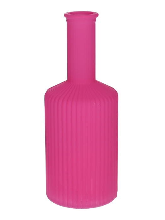 <h4>DF02-665462100 - Vase Caro lines neck d3.7/8.2xh20.5 fuchsia matt</h4>