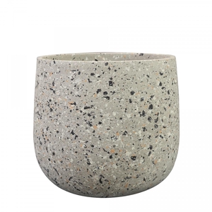 Ceramics Tina pot terrazo d23*20cm