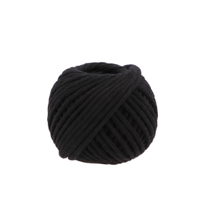 Ribbon Macrame Cord 85 Black 50mx5mm Nm