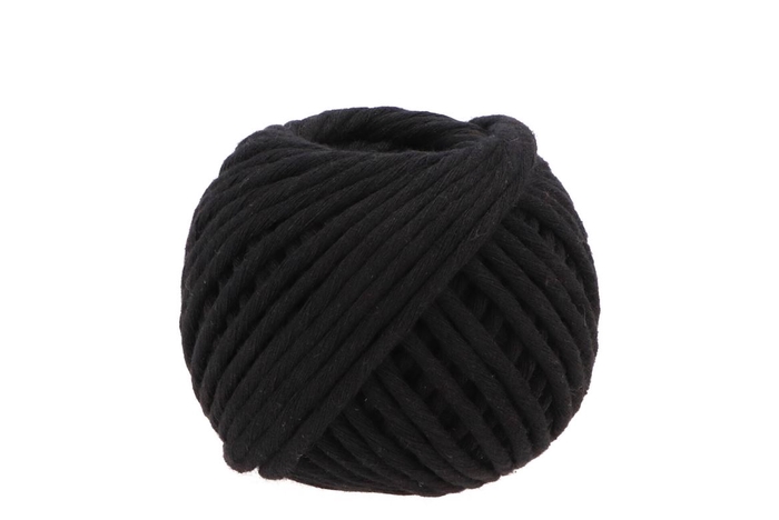 <h4>Ribbon Macramé Cord (nr.85) Black 50mx5mm</h4>