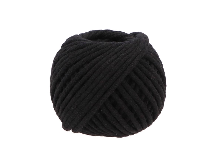 Ribbon Macrame Cord 85 Black 50mx5mm Nm